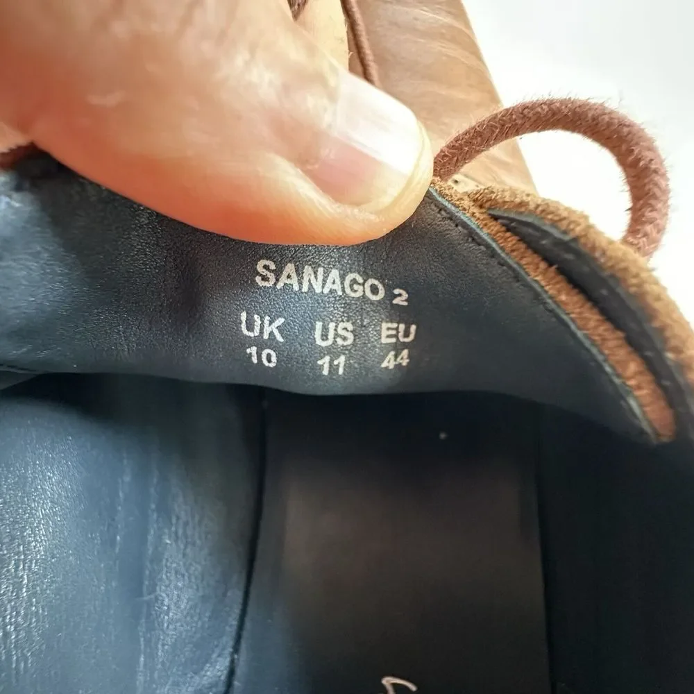 Oliver Sweeney Two‎ Tone Tan Brown Suede Leather Shoes Sanago UK 10 US 12 EU 44